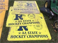 South Bend Riley Hockey Champion Signs