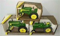 3x- JD 630LP, 3010 & 720 Hi-Crop Tractors
