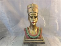 Large Cast Resin Egyptian Bust