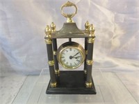 Brass & Copper Mantle Clock -Made in India -Heavy