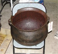 Cast Iron Vintage Antique Kettle Rim Cracked