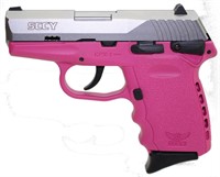 New! SCCY CPX-1 9mm Pistol Satin Stainless &  Pink