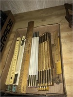 Vintage measuring sticks