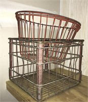 Vintage metal baskets