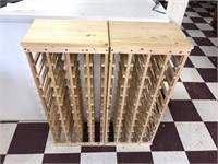 Homemade wine racks