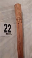 CARVED WALKING STICK 69"