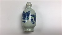 Chinese Porcelain blue & White snuff bottle, 3
