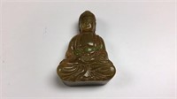 Carved stone Buddha, figure, 2 1/2 inch tall,