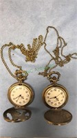 Wolves & train pocket watches , in working