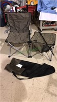Folding chair/table combination with the