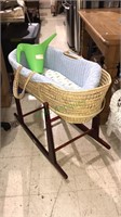 Baby cradle set up with removable baby bed plus