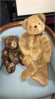 Two large Boyds Bears, jointed, the largest one