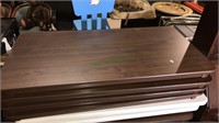 Woodgrain folding table 48 x 24, one of six,