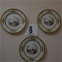 SET OF 3 PLATES BY NORITAKE "WINDSOR"