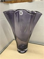 Purple Ruffled Vase