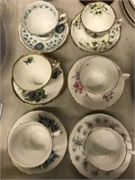 6 Teacups & Saucers