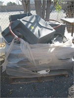 Pallet of janitorial equipment