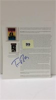 TOM PETTY SIGNED BOOK PAGE