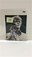 DAVID BOWIE HAND SIGNED BOOK PAGE PHOTO