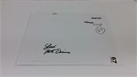 FATS DOMINO HAND SIGNED INDEX CARD