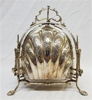 ca. 1860 English Silverplate  Biscuit Warmer
