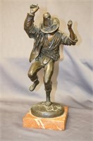 French Bronze of Dancing man