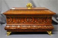 Henredon Carved Mahogany Box