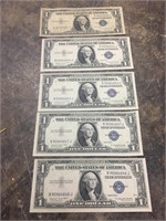 1935G Blue Seal Silver Certificates