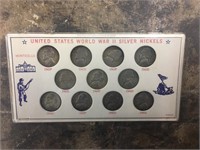 WWII Silver Nickels set