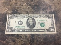 1977 Off Center $20 Note