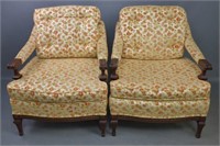 Pair of Deep Lounge Armchairs