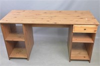 Knotty Pine Rustic Stylish Kneehole Desk