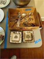 Lot Of Collectors Spoons And Silver Plate Items