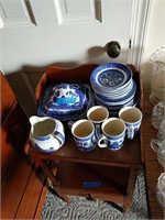 Lot Of Blue Willow China As Shown