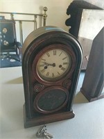 Mahogany Victorian clock