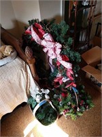 Christmas Wreath And Decorations As