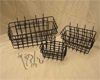 Set Of 6 Wire Basket Organizers