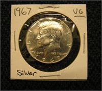 1967 Silver Half Dollar-No Mint Vg