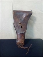 Old leather gun holster