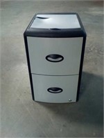 Storax 2-drawer plastic file cabinet