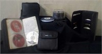 Sony portable CD player and cases with CD's