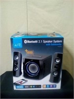 Bluetooth 2 in 1 speaker system with subwoofer