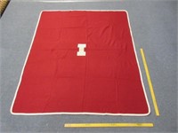 antique iu wool letterman blanket (2of2)