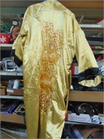 Embroidered Golden Dragon Robe