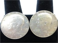 (2) 1968-D Kennedy Half dollars