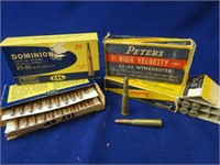 4 boxes Vintage 25-35 Winchester Ammo