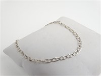 925 Silver 7 1/4" Anchor Chain Link Bracelet