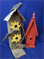 Two Decorative Birdhouses
