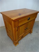 Country Style Pine Nightstand
