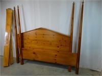 Country Style Pine King Size Four Poster Bed Frame